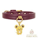 フォーペッツオンリー For Pets Only TopoMio Lover Collar Burgundy【小型犬用 犬用 カラー 首輪 セレブ】