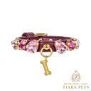 フォーペッツオンリー For Pets Only Burgundy Candy Diamond Collar【小型犬用 犬用 カラー 首輪 セレブ】