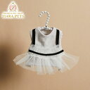 ルイスドッグ louisdog Greige Sleeveless TUTU【小型犬 犬服 ウエア ワンピース ドレス セレブ】送料無料