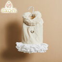 楽天TIARA PETSルイスドッグ louisdog Walking Jacket/Creme【犬服 小型犬 ウエア アウター 上着 ジャケット コート セレブ】送料無料