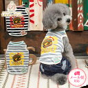 ディーズチャット D's CHAT ハンバーガーボーダータンク(XS/S)【小型犬 犬服 ウエア トップス タンク カジュアル】