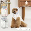 ティノティート TINOTITO ハート刺繍チェックパーカ【小型犬 犬服 ウエア トップス パーカー カジュアル】 送料無料