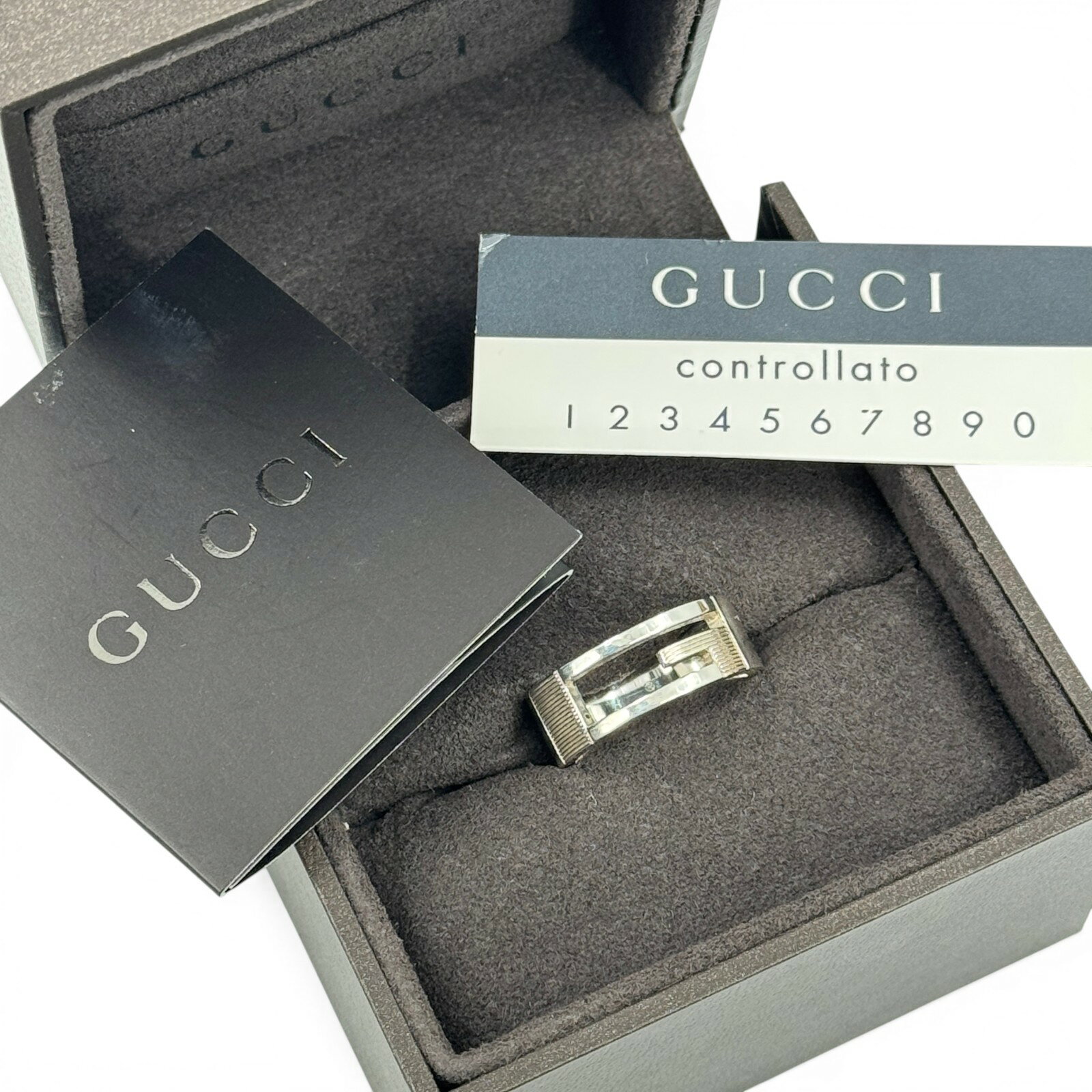 Rakuten - 【中古】GUCCI ブランド G リング SV925
