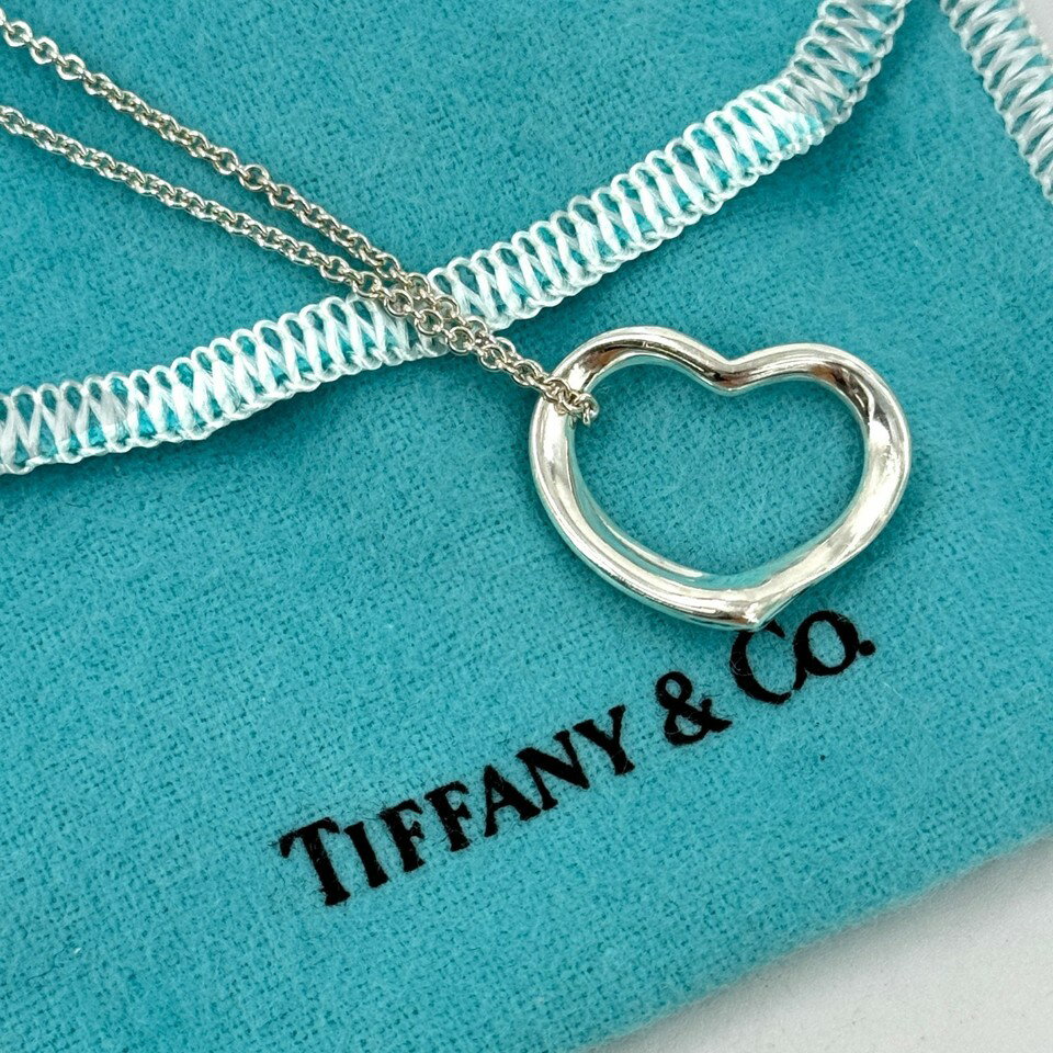 Rakuten - 【中古】TIFFANY オープンハート ネックレス SV925