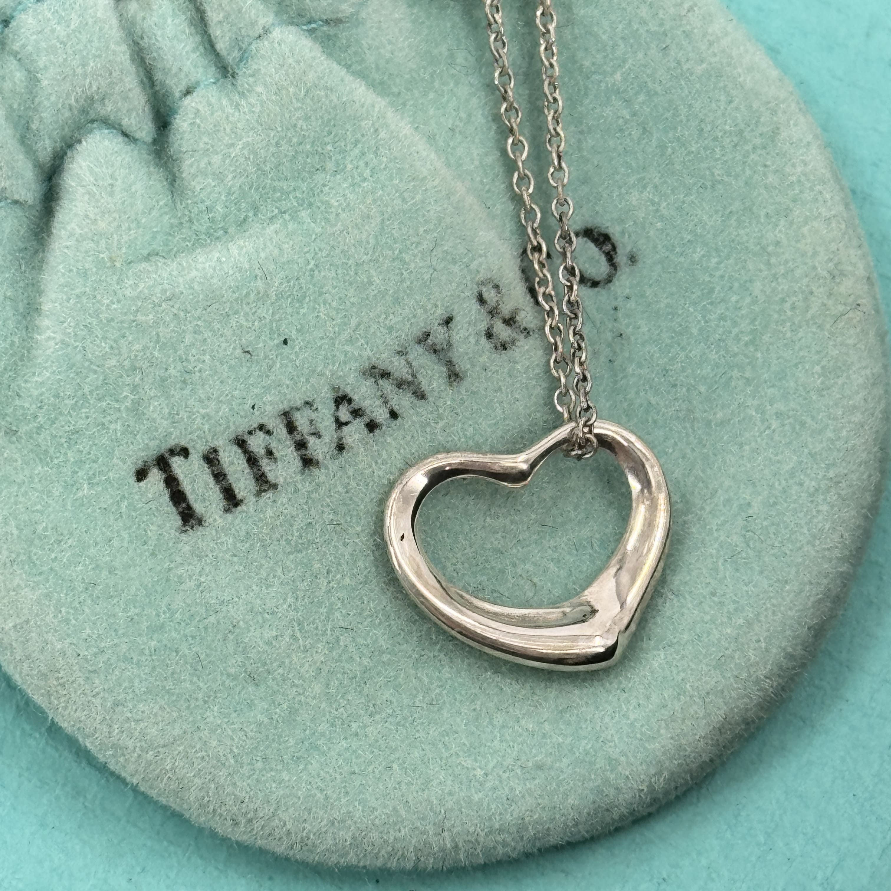 Necklaces, Pendants - 【中古】TIFFANY オープンハート ネックレス SV925