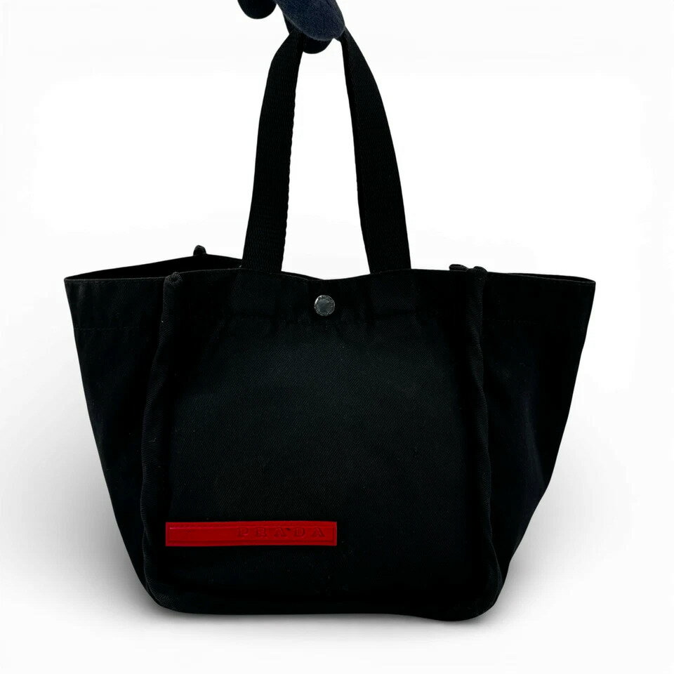 PRADA SPORTミニボストンバッグ ブラック・ベージュ・レッド Prada Sport Red Canvas Handbag – The Renaître