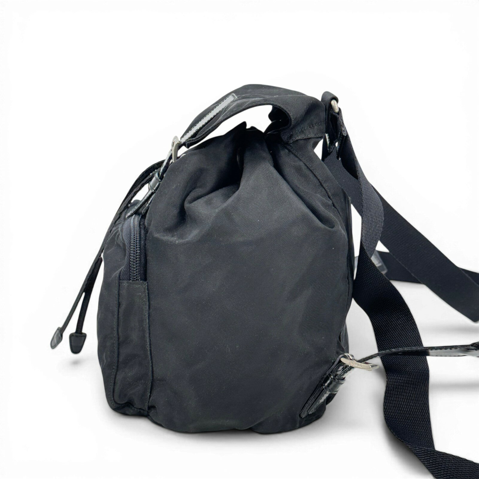 【中古】PRADA テスート ブラック バックパック