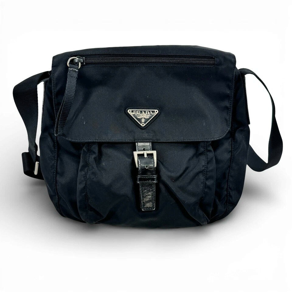樂天商城 - 【中古】PRADA Milano テスート ナイロン ブラック ショルダーバッグ