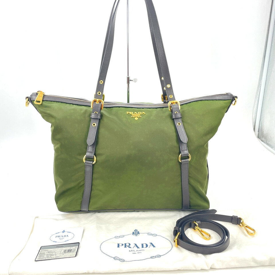 ⭐️PRADA ショルダーバッグ グリーン プラダ PRADA ショルダーバッグ グリーン レディース 中古 – 【公式