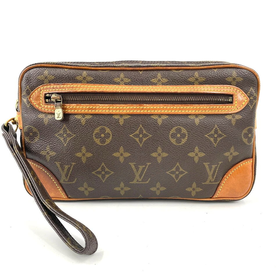 【中古】LOUIS VUITTON モノグラム マルリードラゴンヌ GM M51825 クラッチバッグ