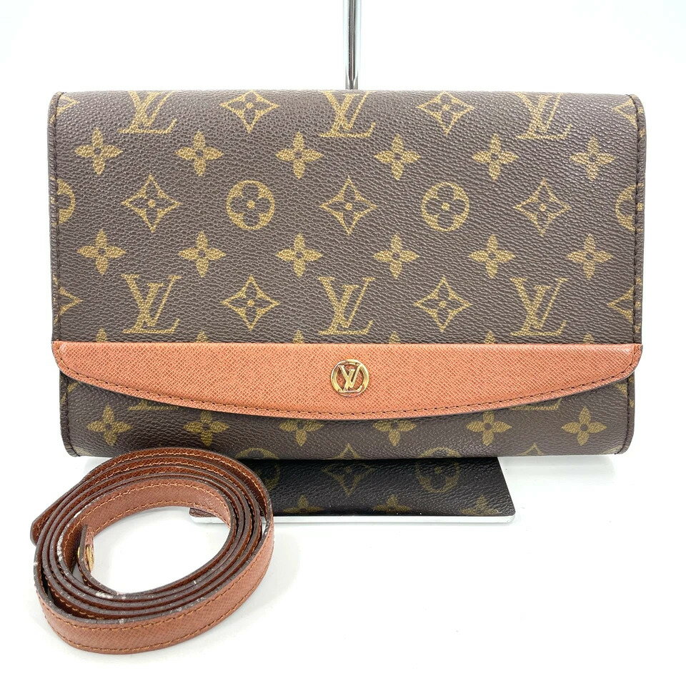 本物 ルイヴィトン LOUIS VUITTON LV ボルドー モノグラム 2WAY ショルダーバッグ ポシェット クラッチバッグ ブラウン M51797 ビトン バッグ 中古 本物 ルイヴィトン LOUIS VUITTON LV ボルドー モノグラム 2WAY