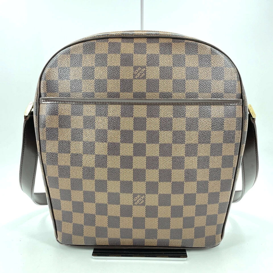 乐天商城 - 【中古】LOUIS VUITTON ダミエ エベヌ イパネマGM N51292 レディース ショルダーバッグ