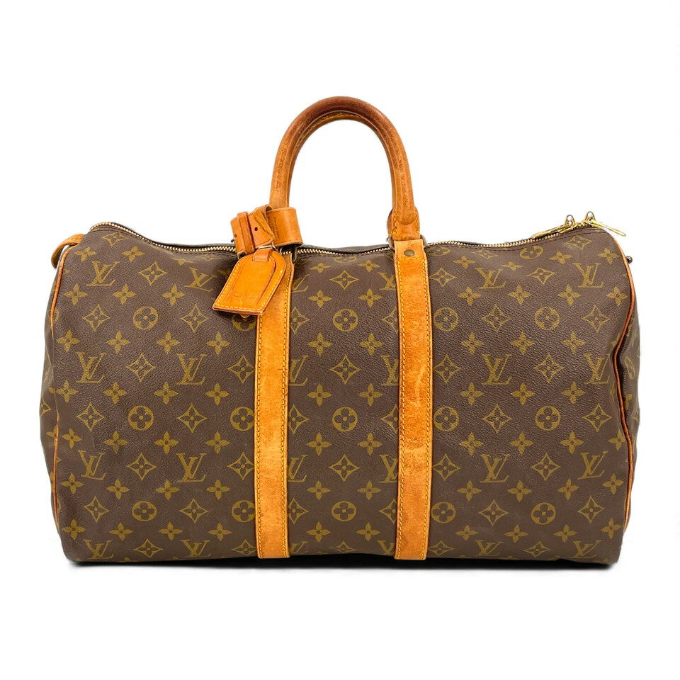 LOUIS VUITTON - 【中古】LOUIS VUITTON モノグラム キーポル 45 M41428 ハンドバッグ フランス製