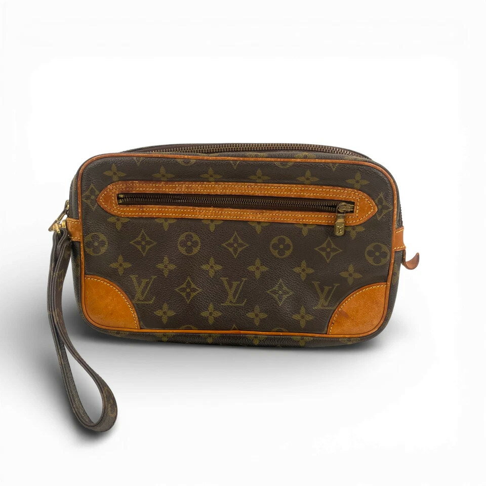 【中古】Auth LOUIS VUITTON モノグラム マルリードラゴンヌ GM M51825 クラッチバッグ