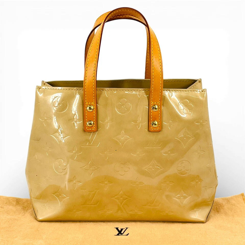 Rakuten - 【中古】LOUIS VUITTON モノグラム ヴェルニス ベージュリードPM M91334 レディース ハンドバッグ