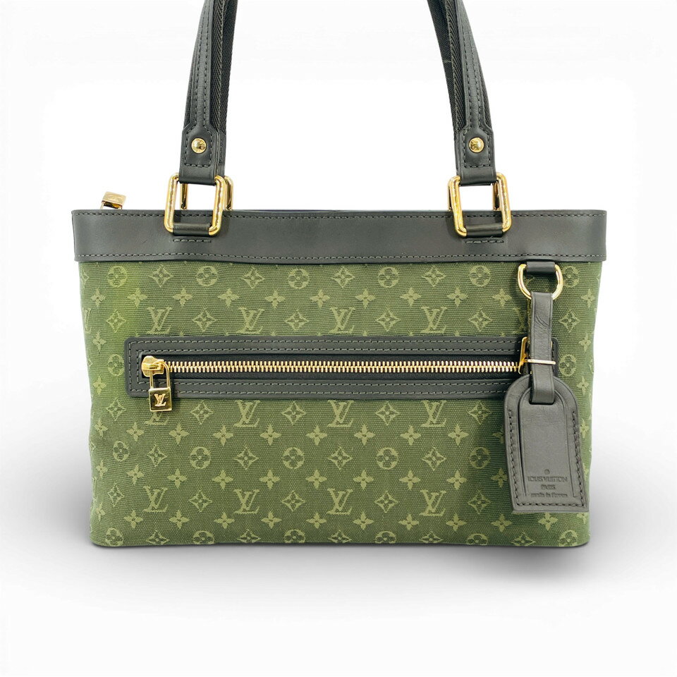 Rakuten - 【中古】LOUIS VUITTON モノグラム ミニ ルセルグリーン カーキ M92682 ハンドバッグ