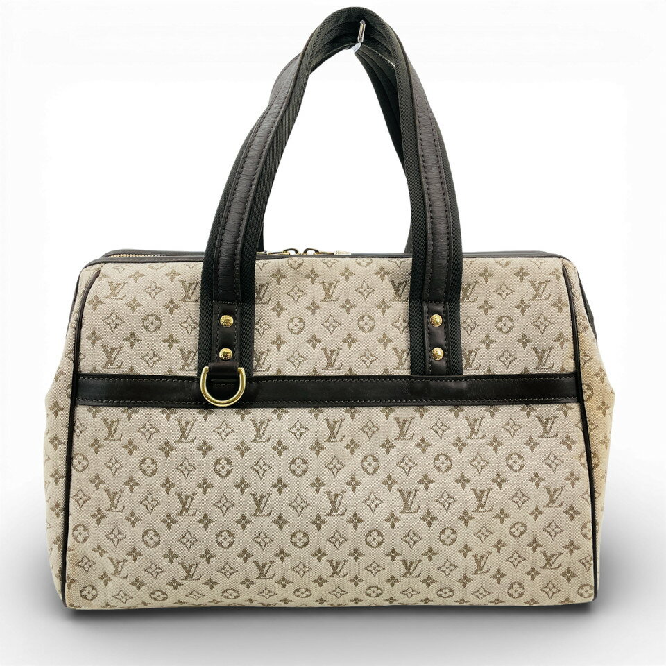 Rakuten - 【中古】LOUIS VUITTON モノグラム ミニラン カーキ ジョセフィンGM M92310 ハンドバッグ