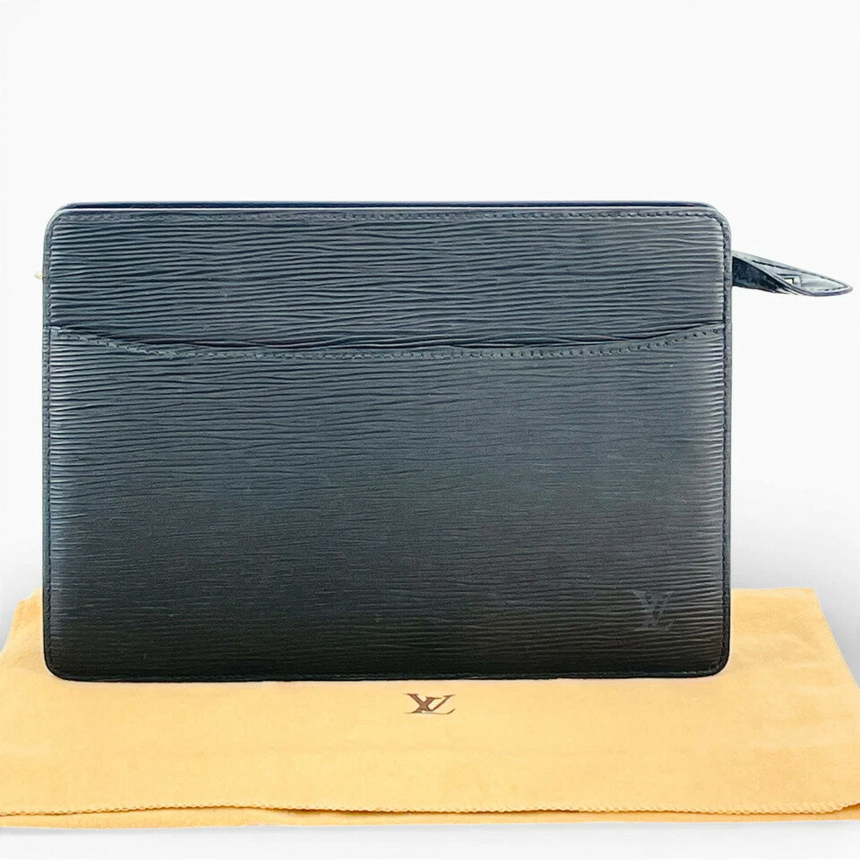 【中古】LOUIS VUITTON エピ ノワール ポシェット オム M52522 クラッチバッグ