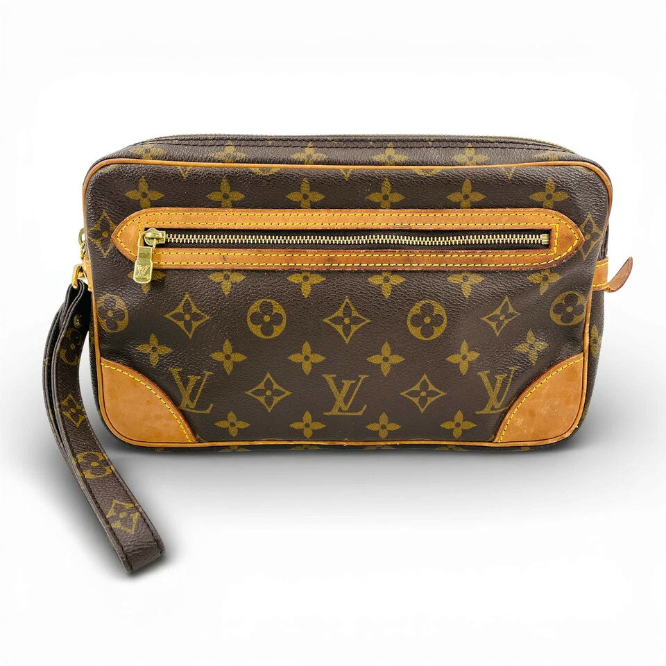 【中古】LOUIS VUITTON モノグラム マルリードラゴンヌ GM M51825 クラッチバッグ