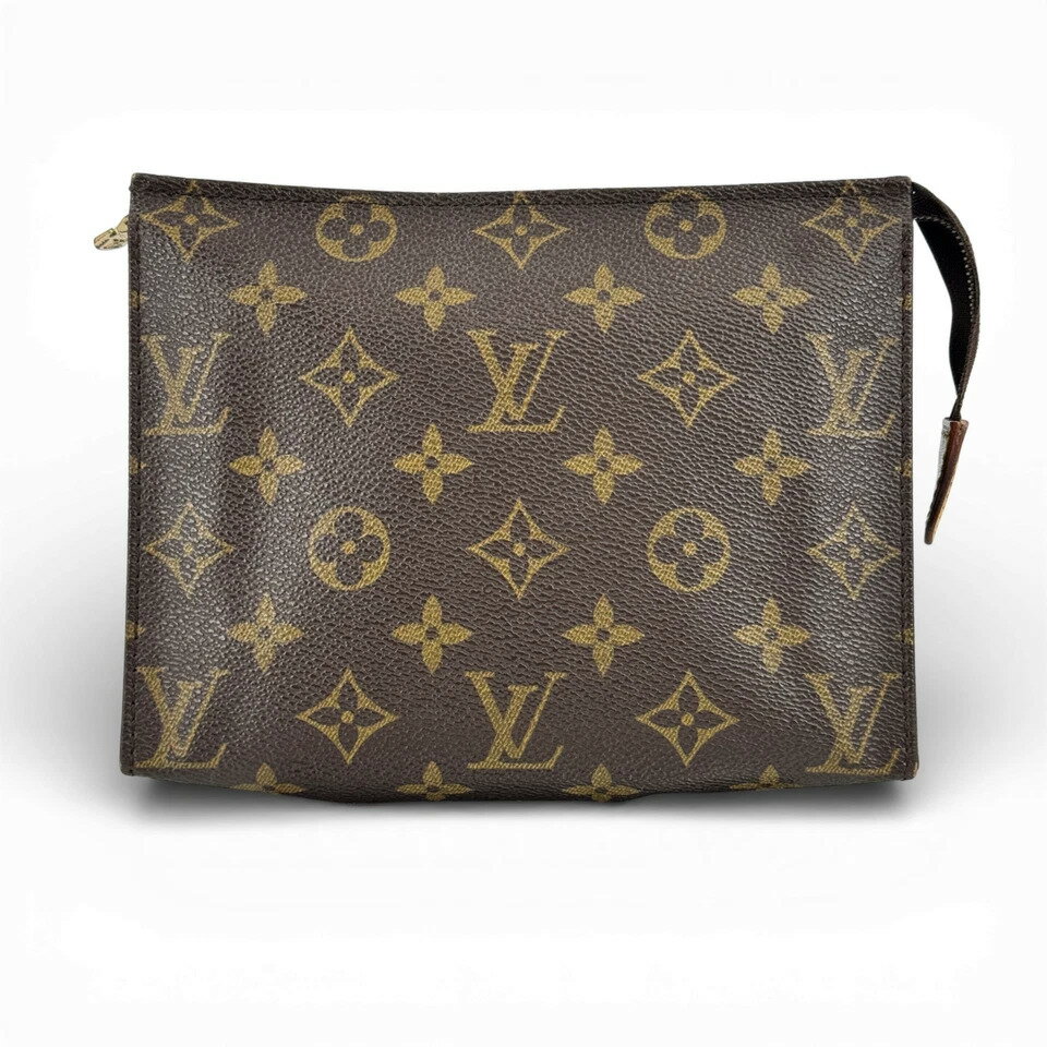 【中古】美品 LOUIS VUITTON モノグラム ポッシュトワレ 19 M47544 クラッチバッグ