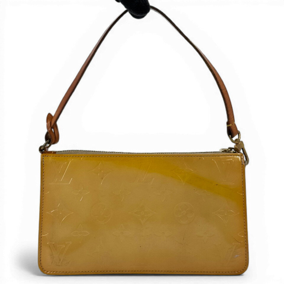 Rakuten - 【中古】LOUIS VUITTON モノグラム ヴェルニ イエロー レキシントン M91058 ポーチ