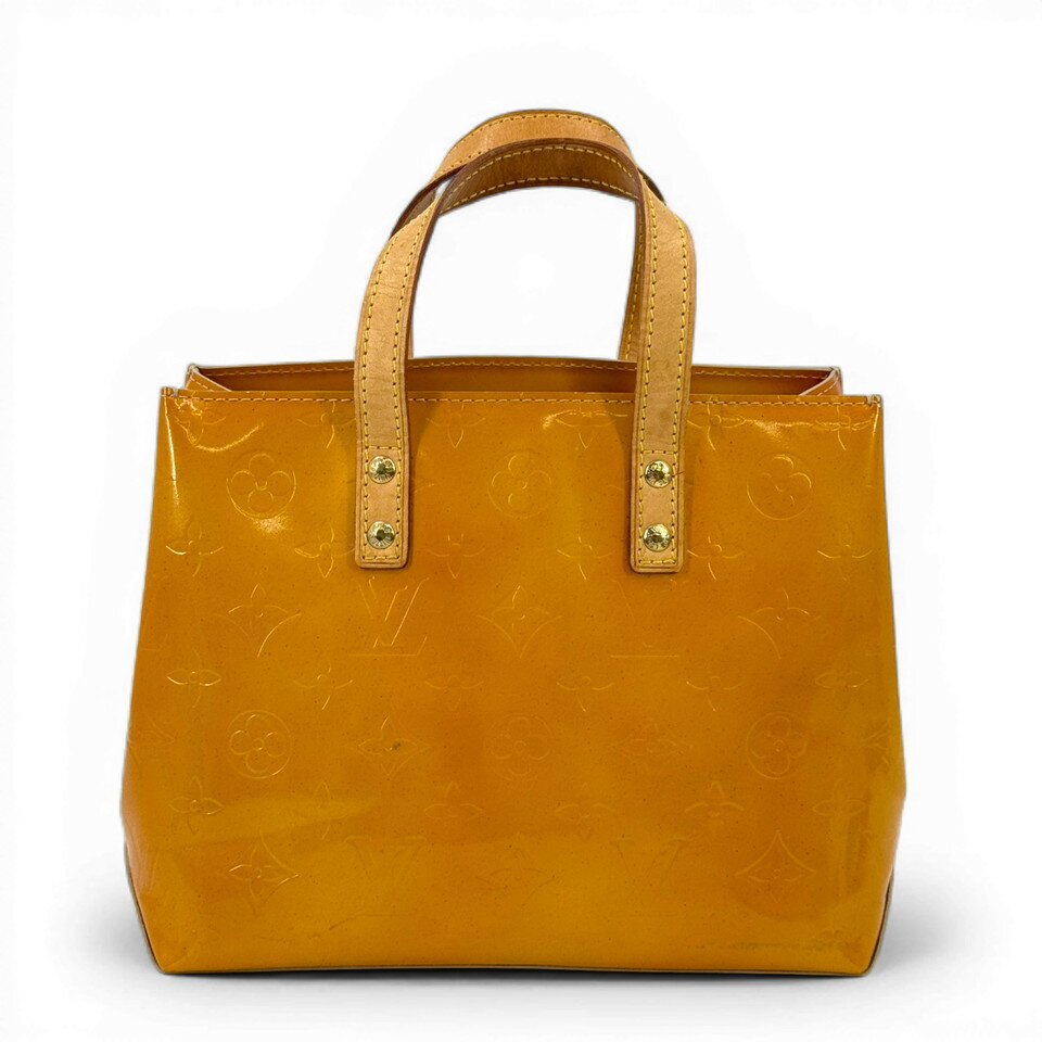 Rakuten - 【中古】LOUIS VUITTON ヴェルニ イエロー リードPM M91144 ハンドバッグ
