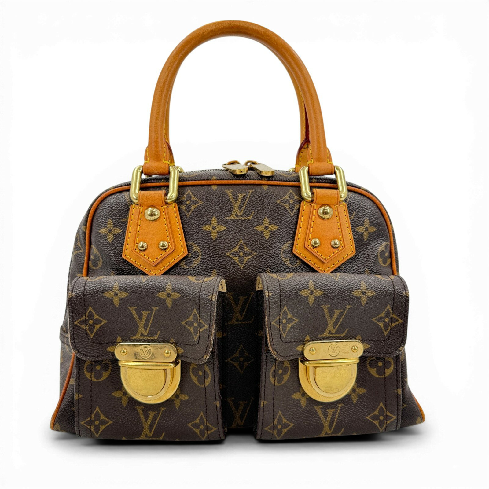 C, G, K - 【中古】LOUIS VUITTON モノグラム マンハッタンPM M40026 ハンドバッグ