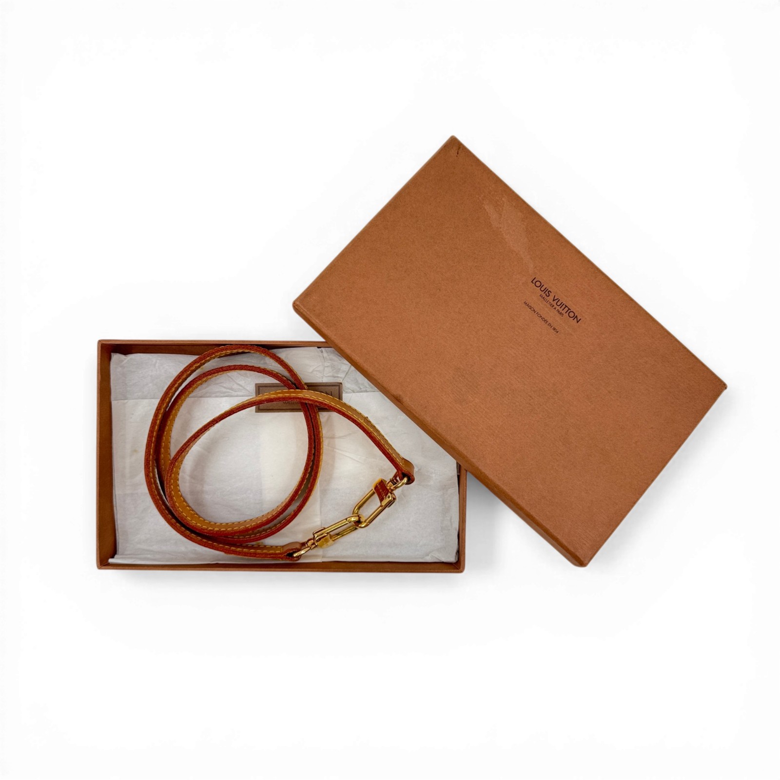 乐天商城 - 【中古】LOUIS VUITTON ヴァケッタレザー ショルダーストラップ