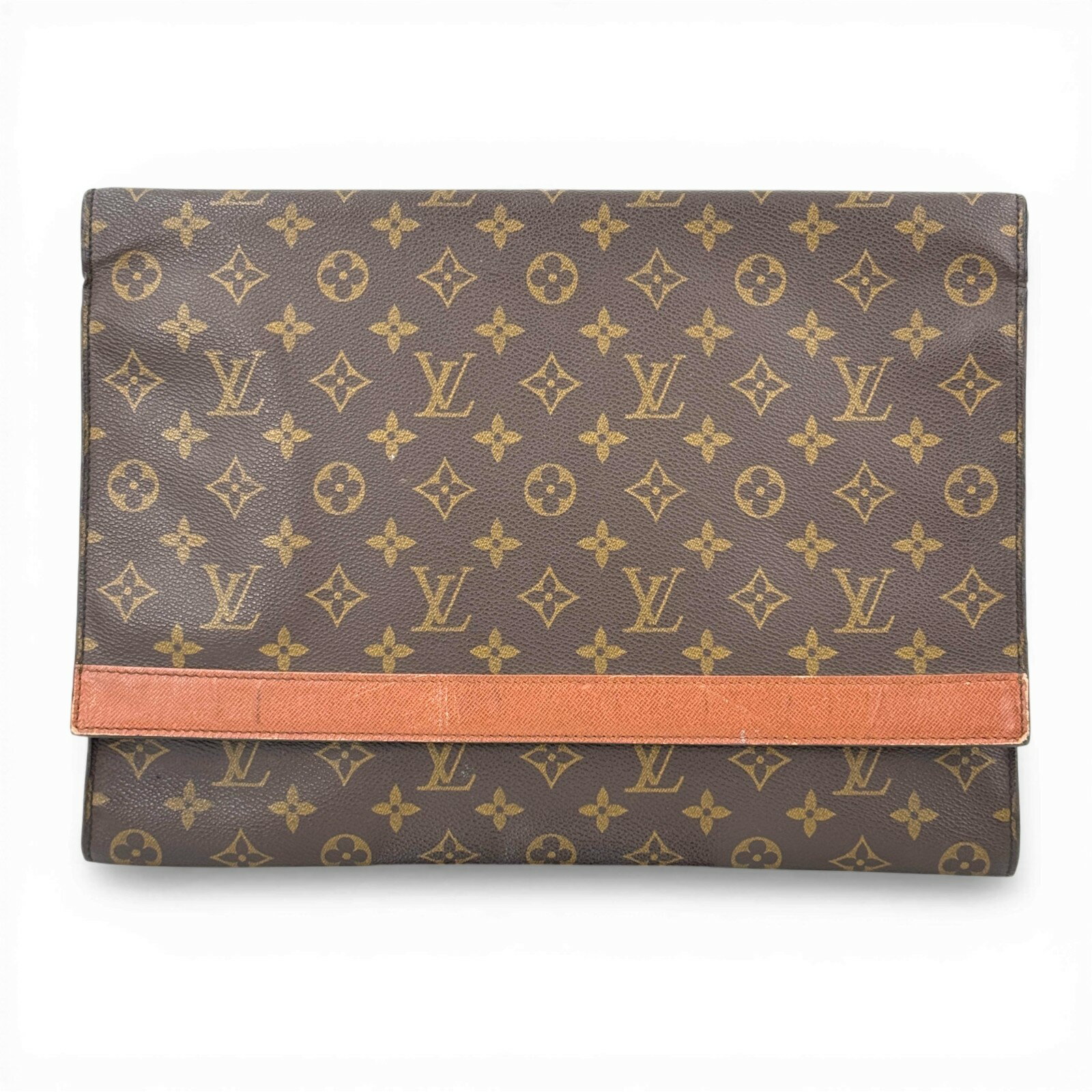 【中古】LOUIS VUITTON モノグラム ポルト エンベロープ M51801 クラッチ 書類入れ