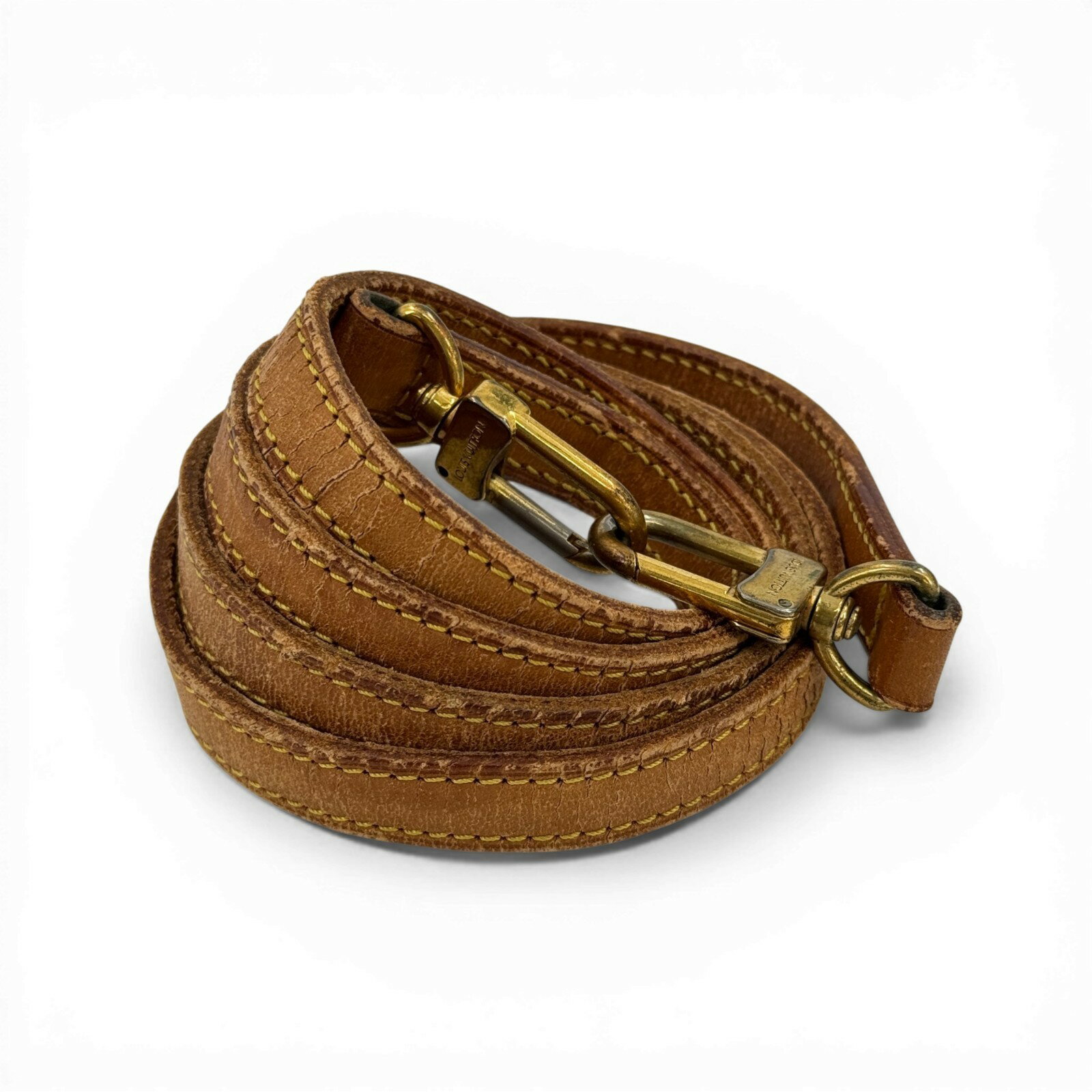 乐天商城 - 【中古】LOUIS VUITTON ヴァケッタレザー ショルダーストラップ