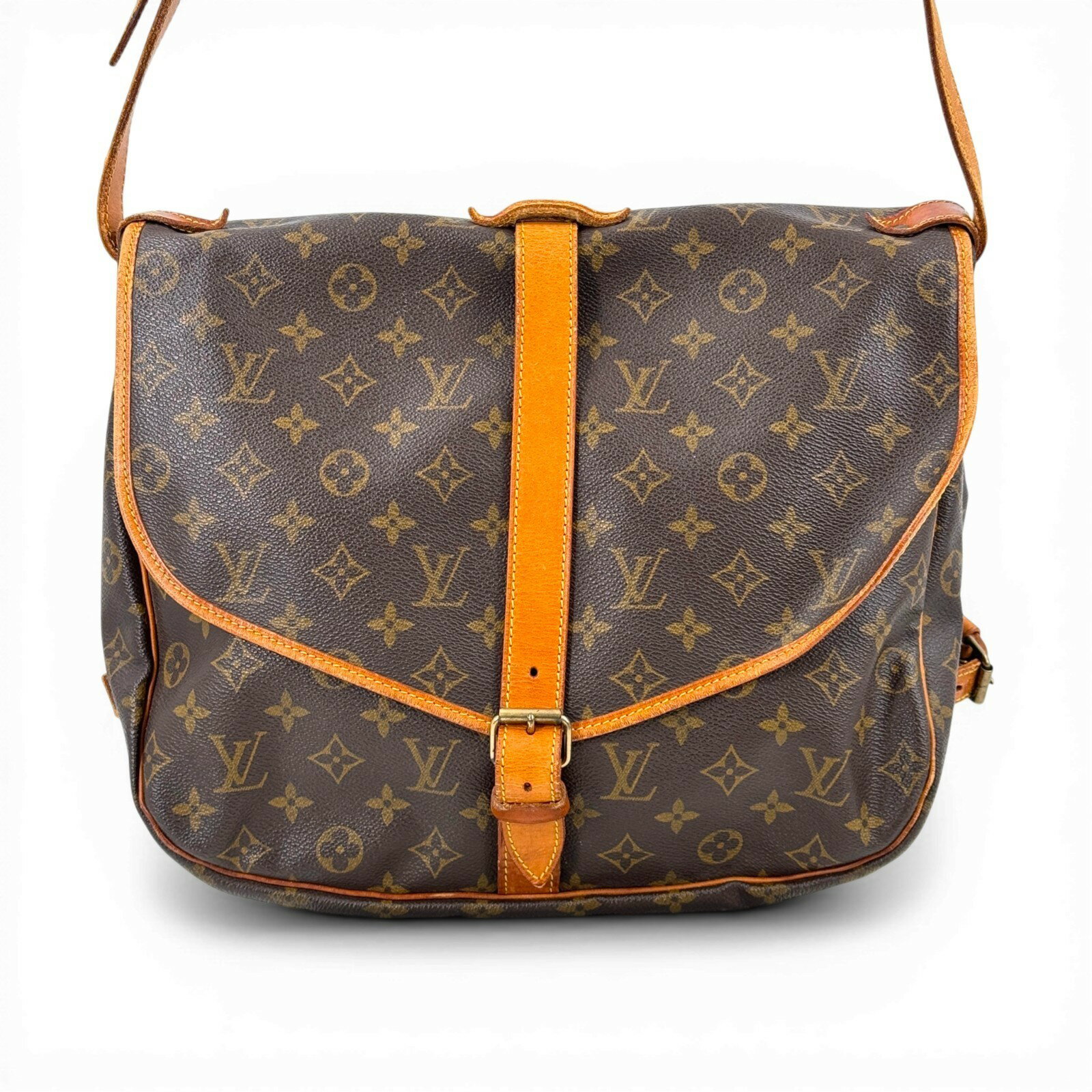 Rakuten - 【中古】LOUIS VUITTON モノグラム・ソミュール35 M42254 ショルダーバッグ
