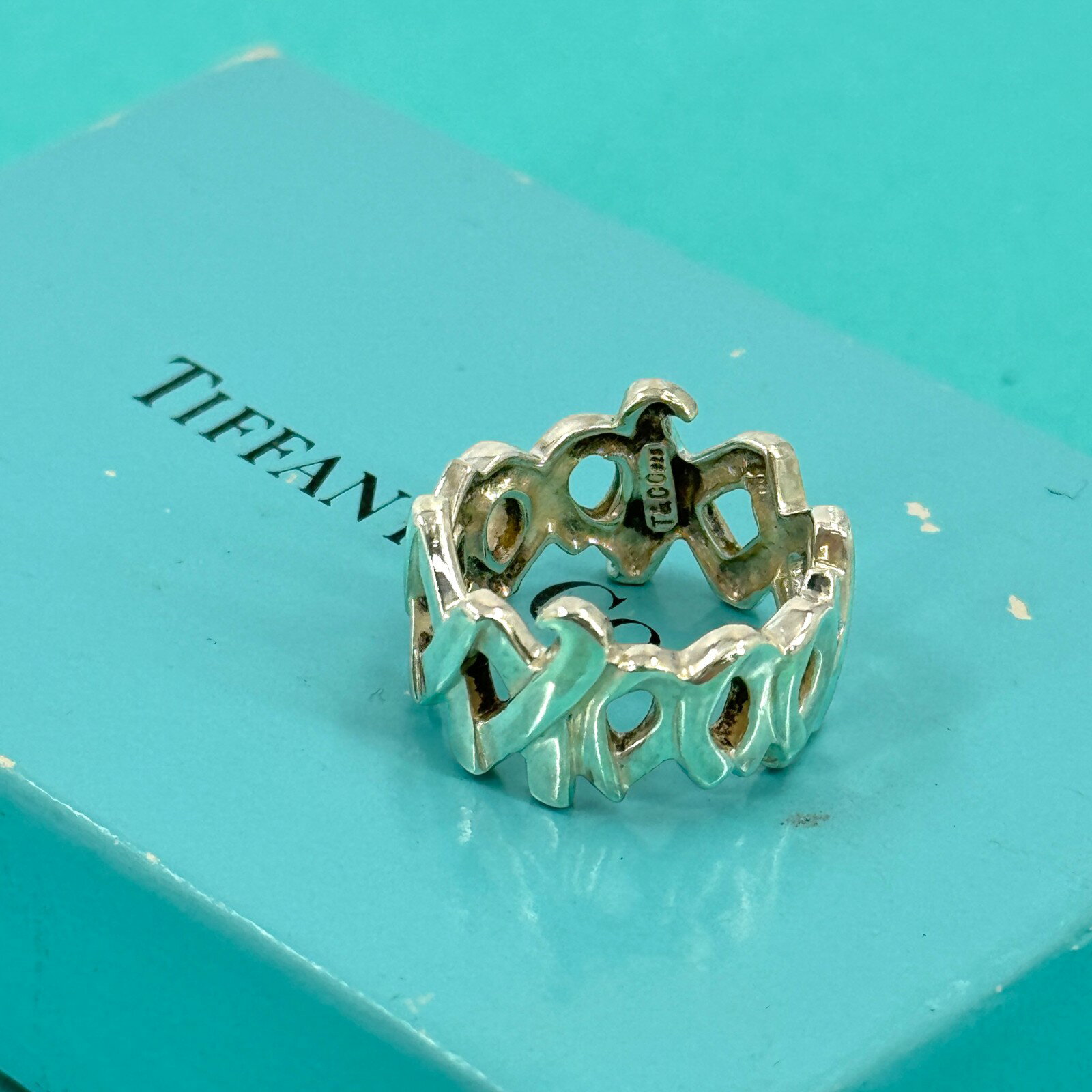 Rakuten - 【中古】TIFFANY ラブキス リング SV925