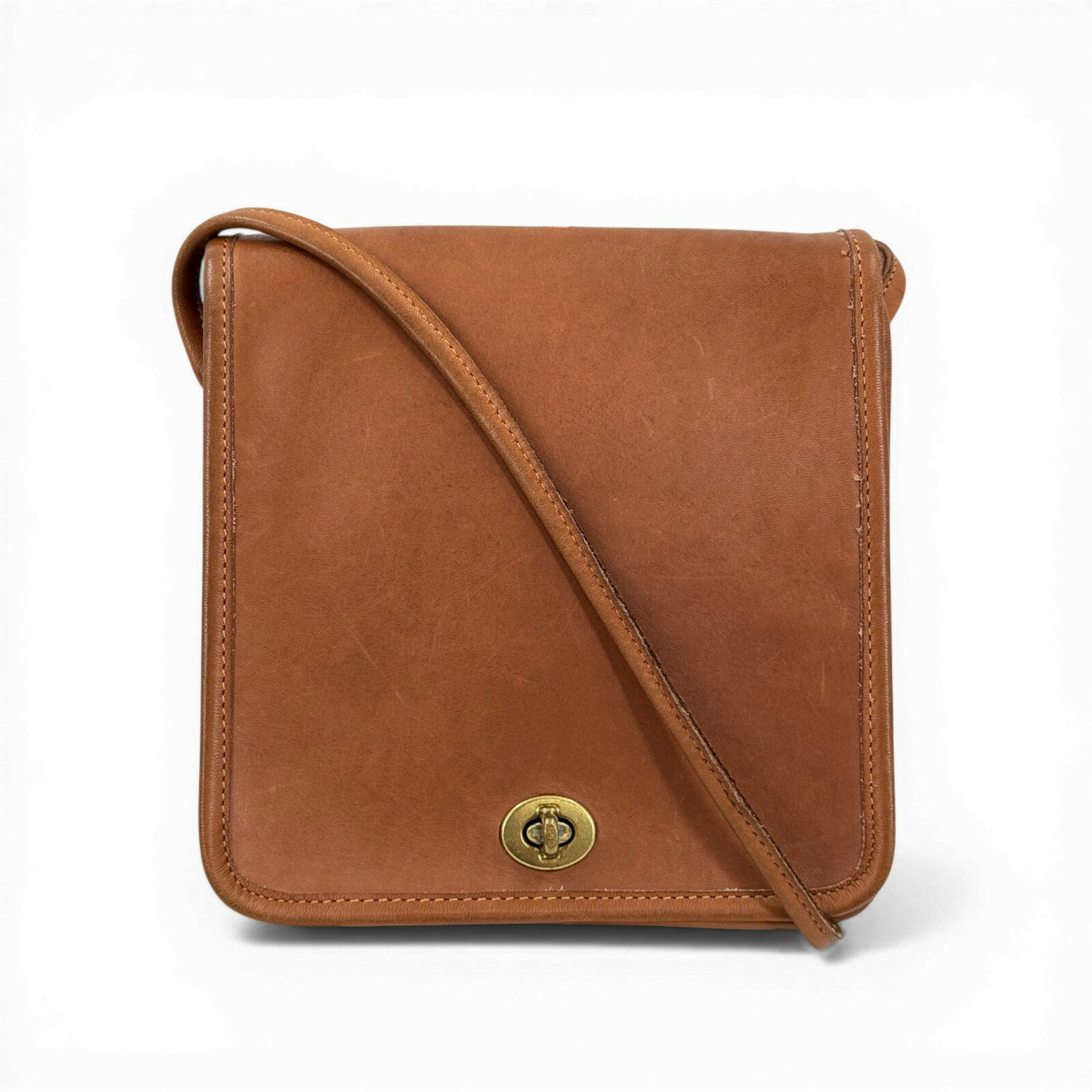 乐天商城 - 【中古】COACH オールドCOACH ハンドクラフト レザー ショルダーバッグ