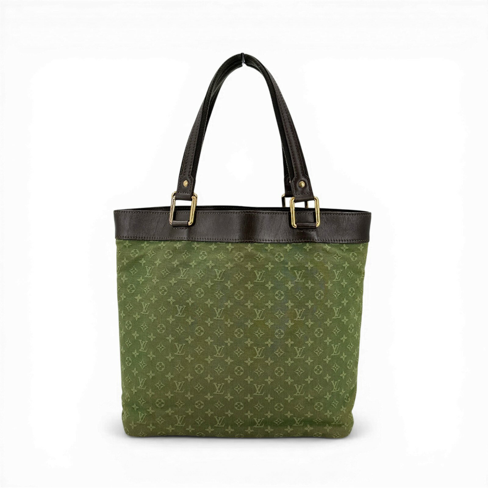 LOUIS VUITTON - 【中古】LOUIS VUITTON モノグラム ミニラン カーキ ルシールGM M92681 ハンドバッグ