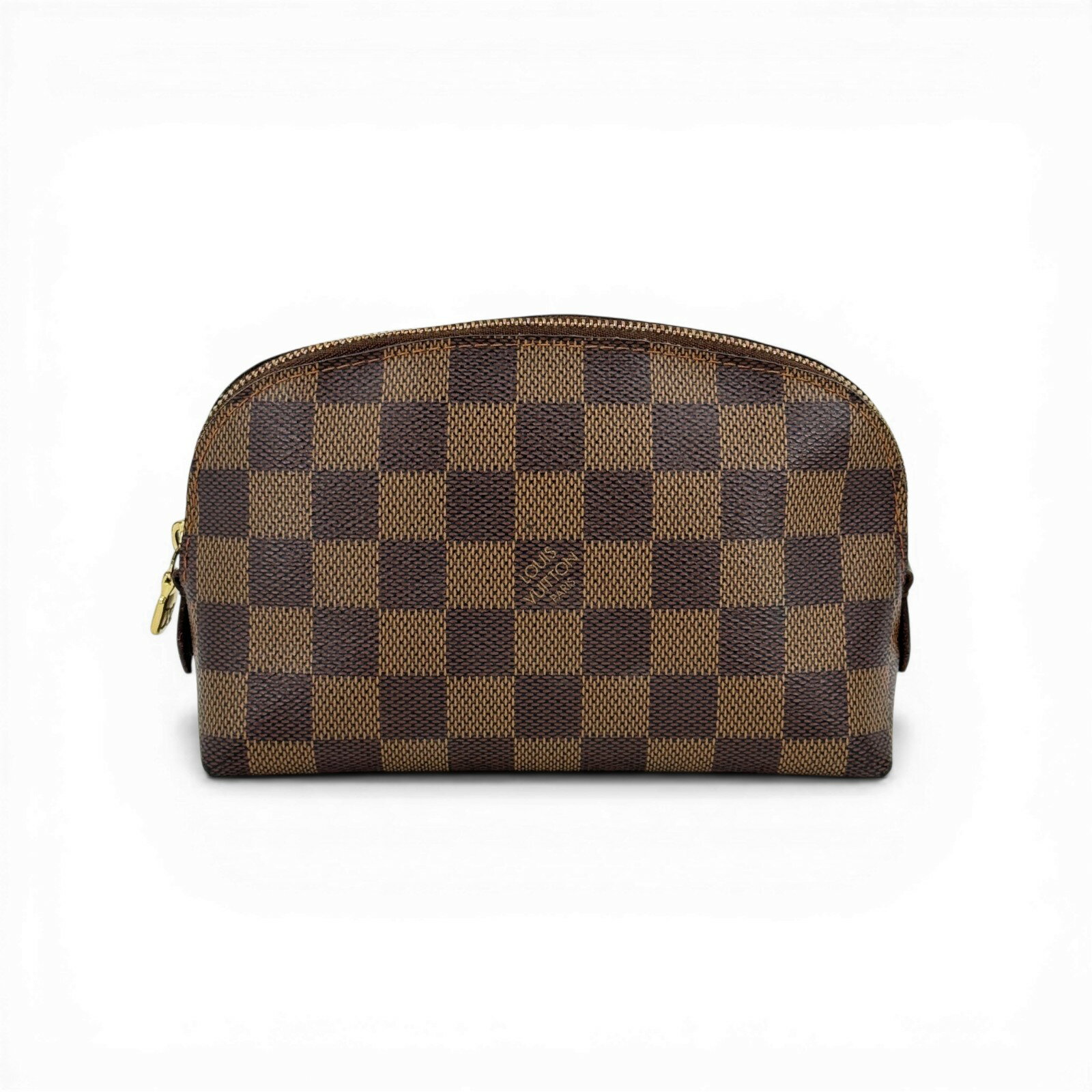 【中古】LOUIS VUITTON ダミエ・エベヌ 化粧ポーチ N47516