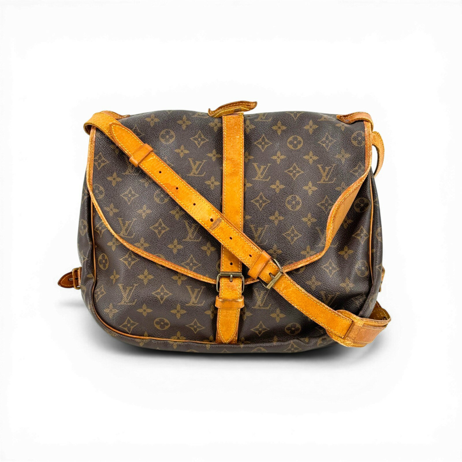 Rakuten - 【中古】LOUIS VUITTON モノグラム・ソミュール35 M42254 ショルダーバッグ