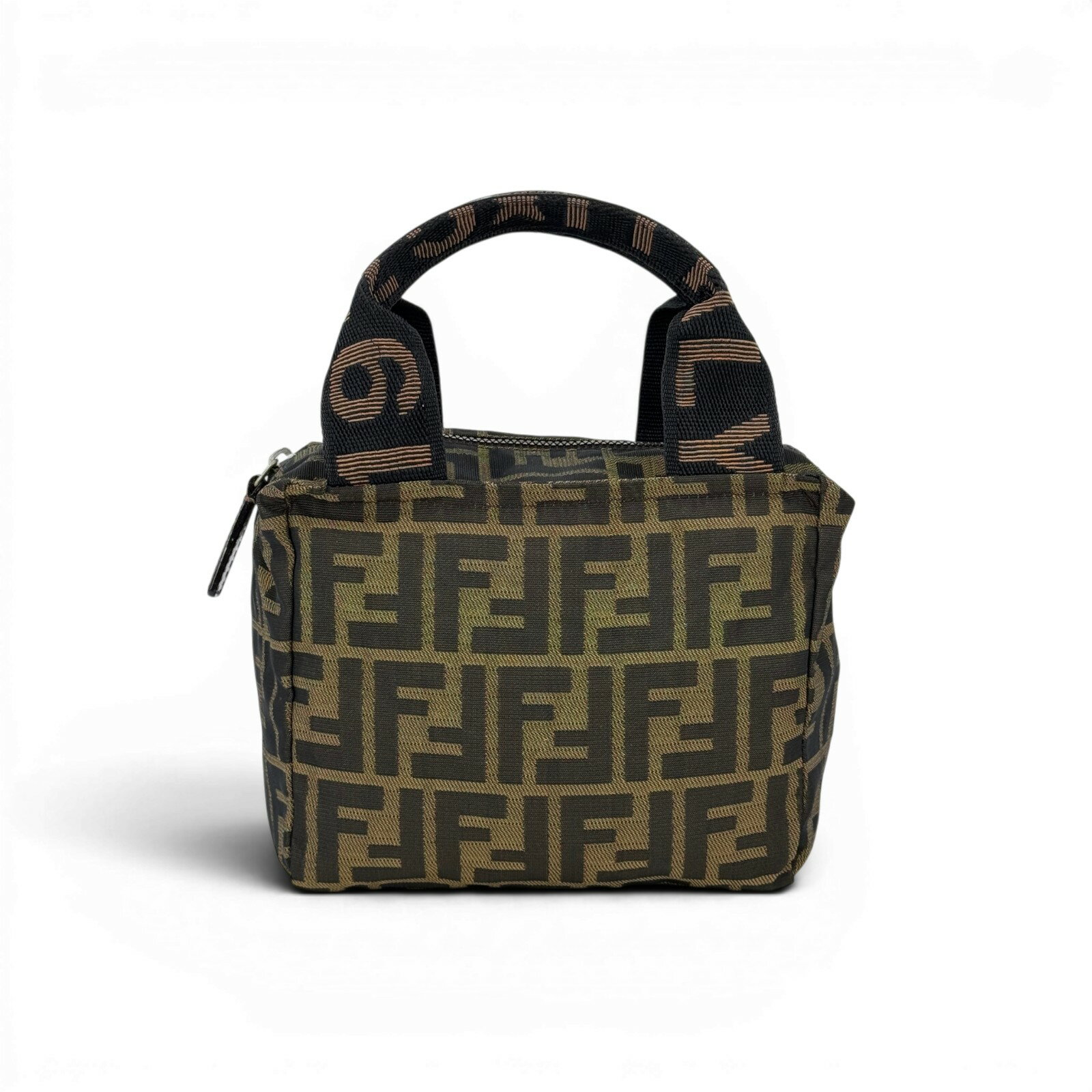 FENDI - 【中古】FENDI ズッカ ナイロン ハンドバッグハンドバッグ
