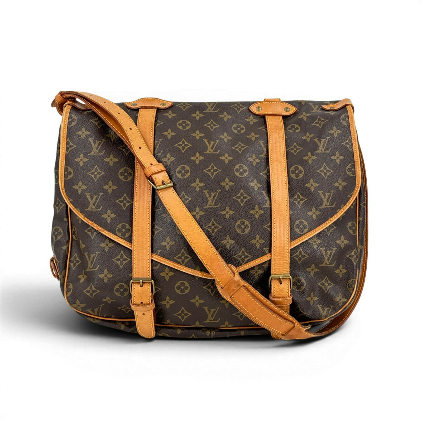 Rakuten - 【中古】LOUIS VUITTON モノグラム・ソミュール43 M42252 ショルダーバッグ
