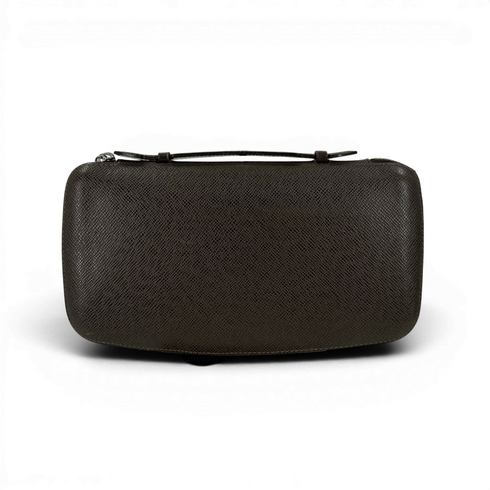 Rakuten - 【中古】LOUIS VUITTON オーガナイザー アトールタイガレザー ブラウン ラウンドジップクラッチウォレット M30658