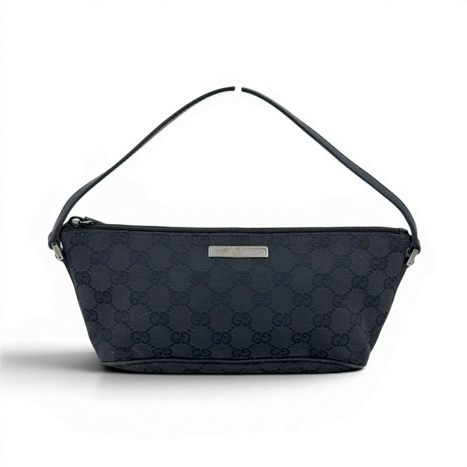 Rakuten - 【中古】GUCCI GG ブラックキャンバス ハンドバッグ