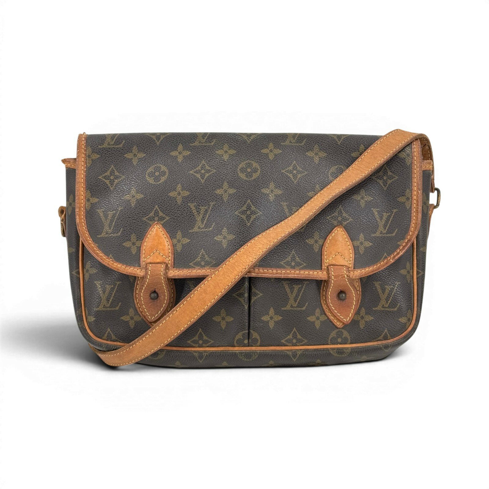 乐天商城 - 【中古】LOUIS VUITTON ジベシエールMM モノグラム フラップ ショルダー M42247 キャンバス