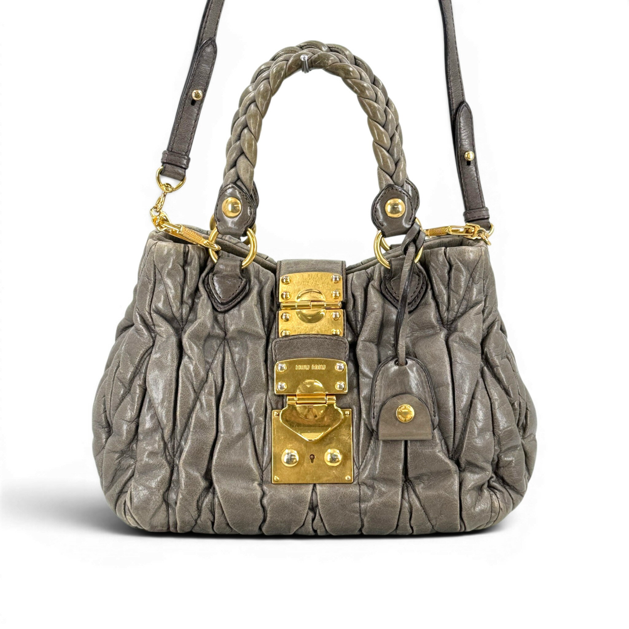楽天市場】miumiu ギャザーバッグの通販