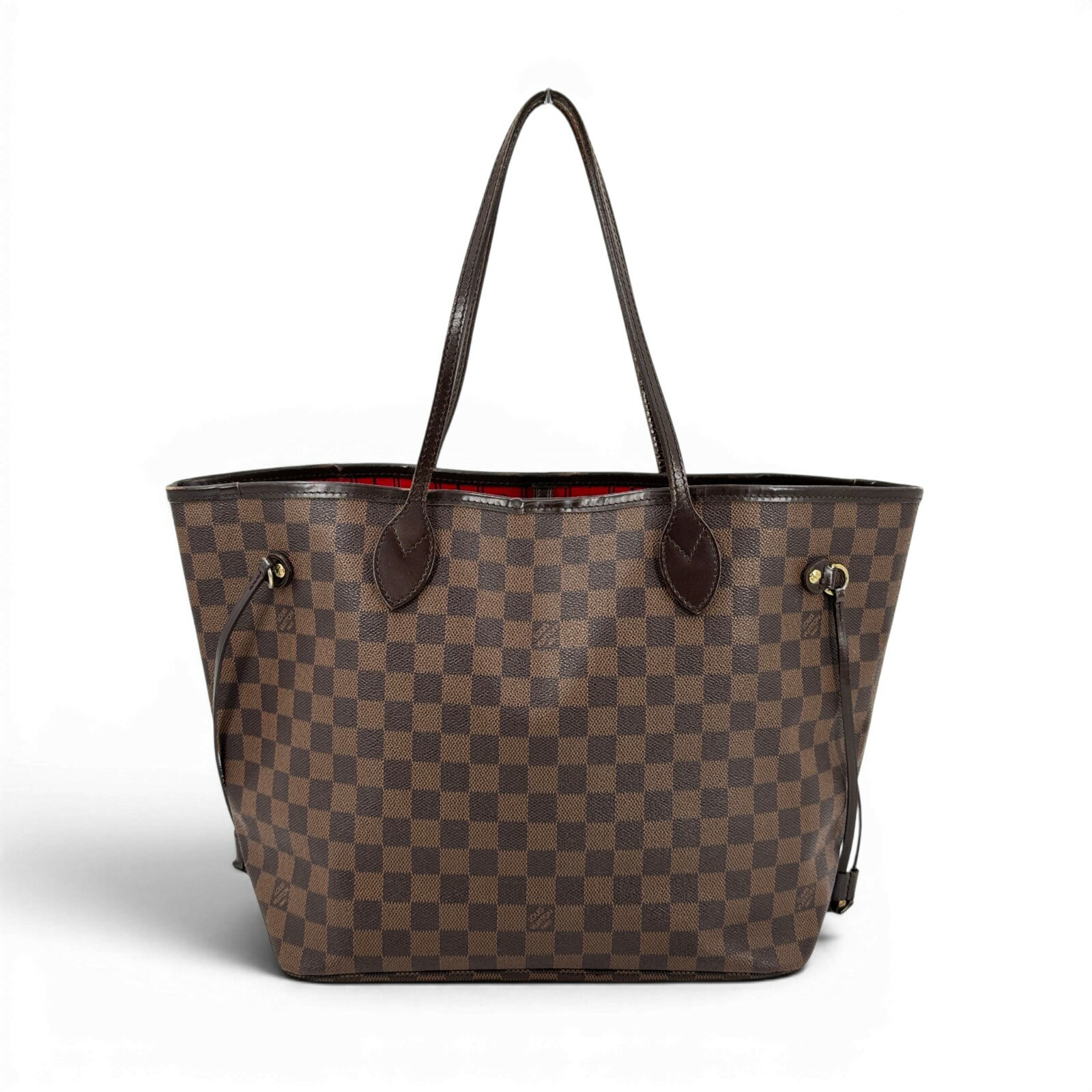 Rakuten - 【中古】LOUIS VUITTON ネヴァーフルMM トートバッグ ダミエ・エベヌ ブラウンキャンバス N51105