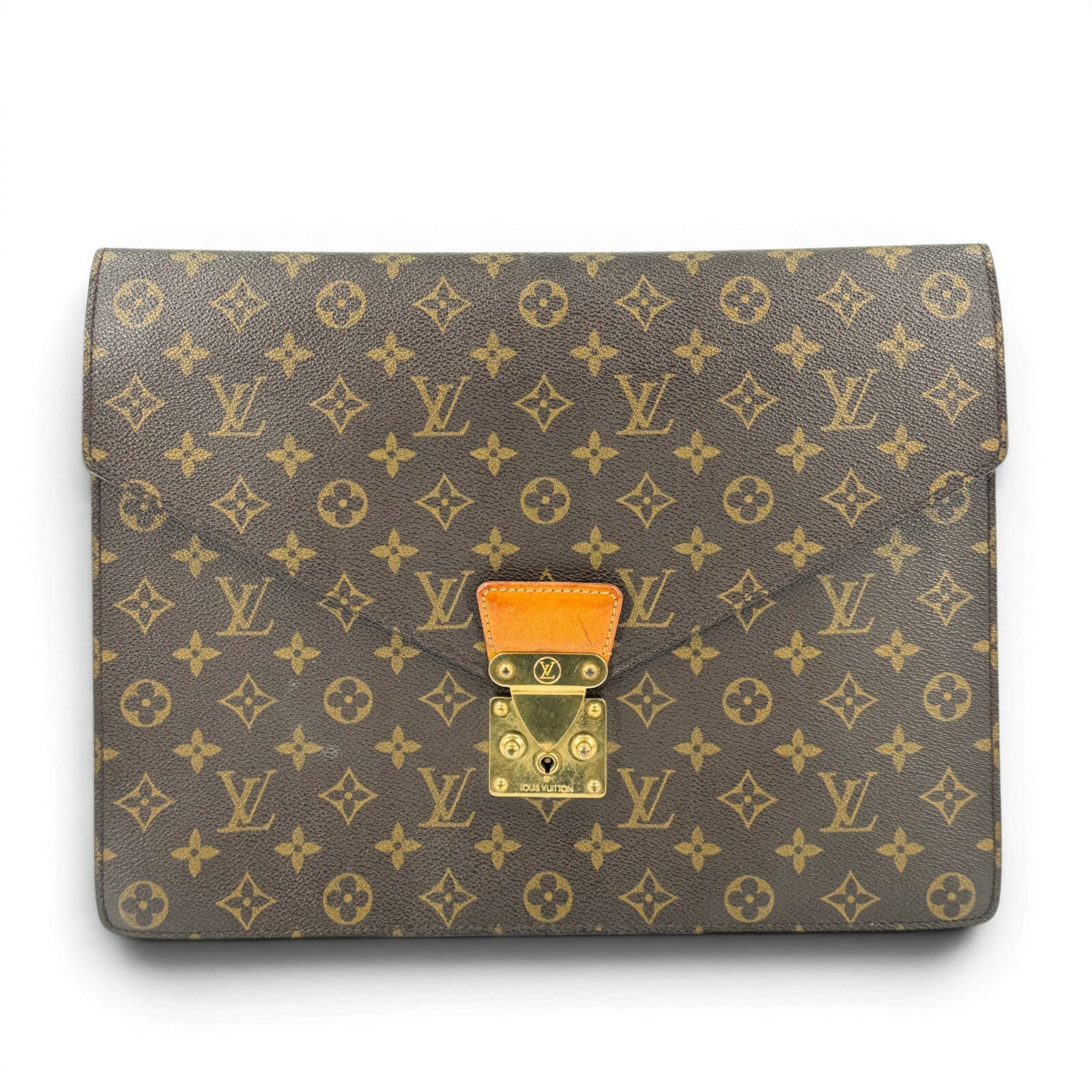 Rakuten - 【中古】LOUIS VUITTON ポルトドキュマン セナトゥール モノグラム クラッチ M53335