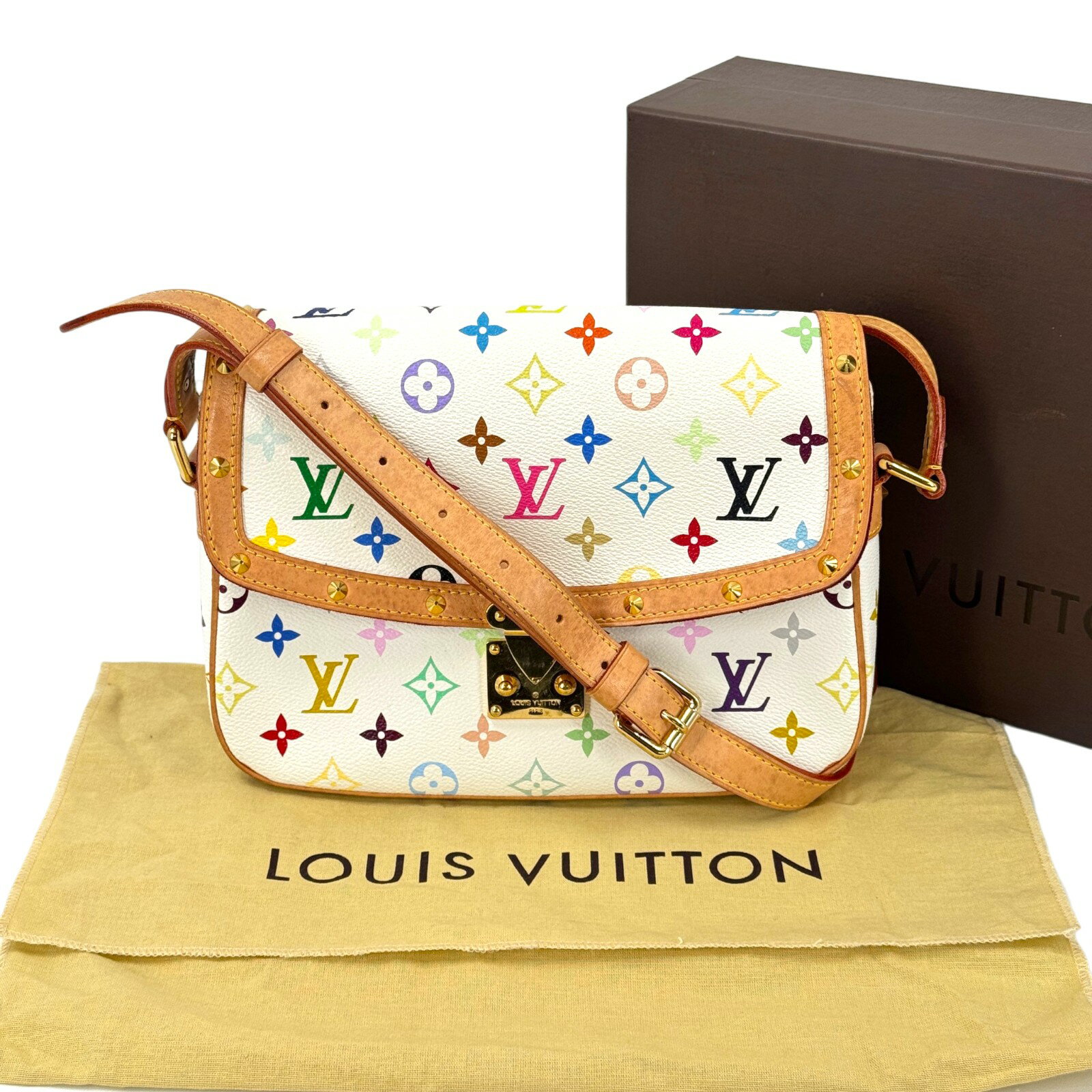 Rakuten - 【中古】LOUIS VUITTON ソローニュ モノグラム マルチカラー ショルダーバッグ M92661