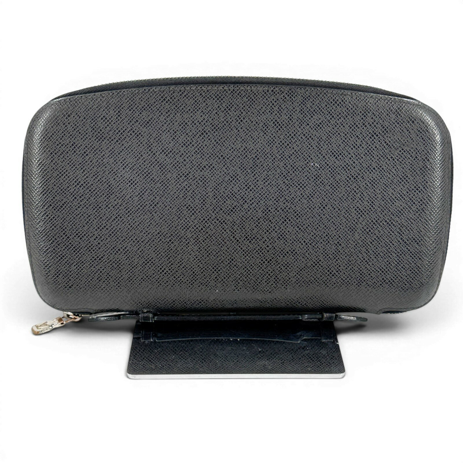 Rakuten - 【中古】LOUIS VUITTON オーガナイザー アトールタイガレザー ノワール ラウンドジップクラッチウォレット M30652