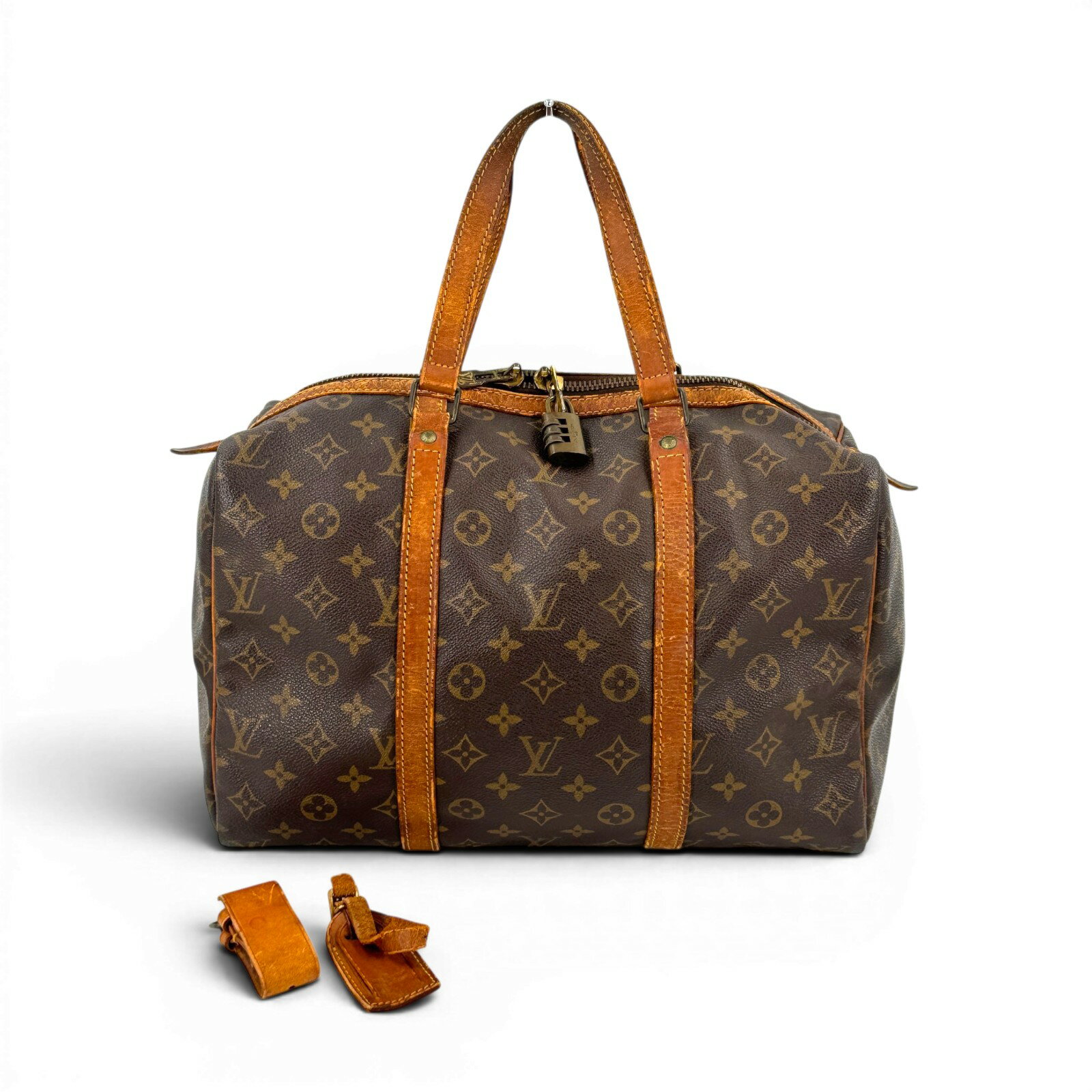 LOUIS VUITTON - 【中古】LOUIS VUITTON サック・スープル35 モノグラム ブラウン トラベルボストンバッグ M41626