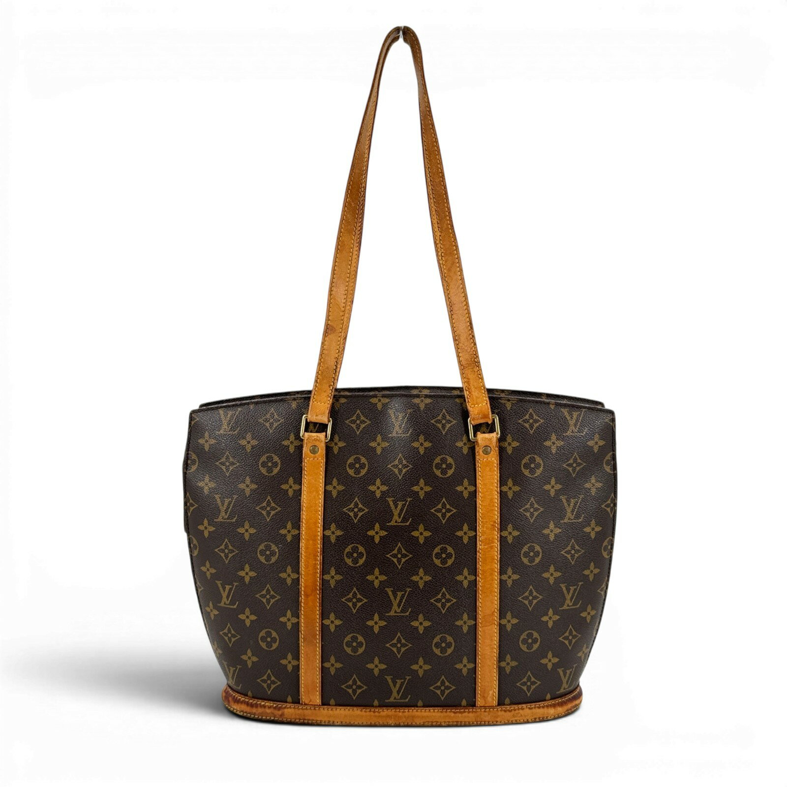 乐天商城 - 【中古】LOUIS VUITTON バビロン モノグラム キャンバス ブラウン ジップ トートバッグ M51102