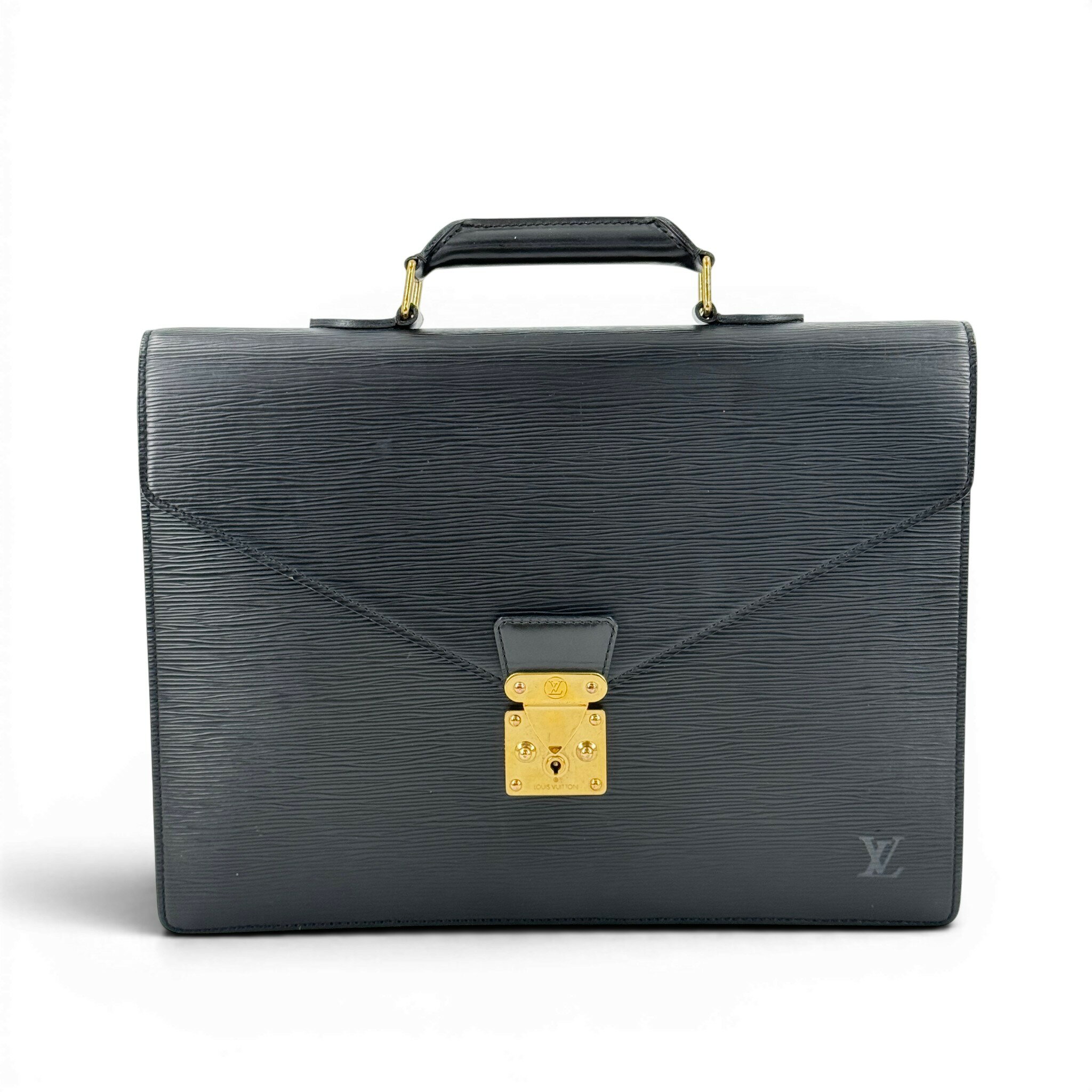 Rakuten - 【中古】LOUIS VUITTON M54422 エピ ノワール コンセイユ ハンドバッグ ビジネスバッグ