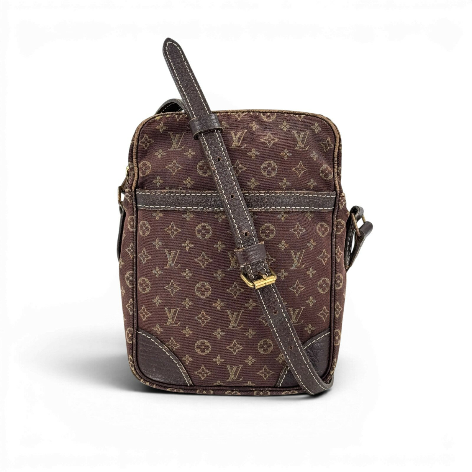 Rakuten - 【中古】LOUIS VUITTON ダニューブ モノグラム イディール ミニリン ショルダーバッグ エベヌ M95228